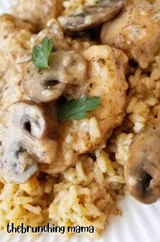 Easy Chicken Mushroom Rice