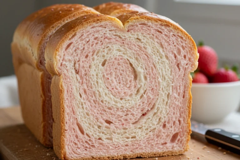 Cute Pink Strawberry Milk Bread