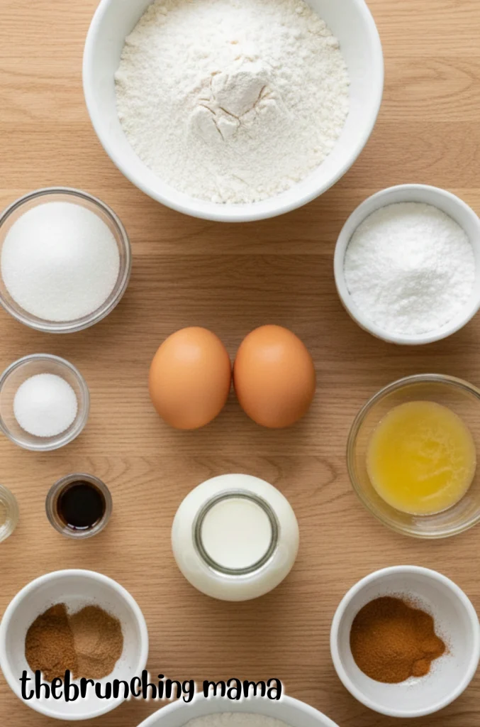 Powdered Sugar Doughnut Loaf Cake