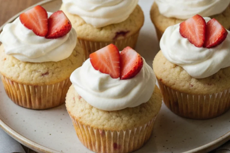 Strawberry Shortcake Cupcakes