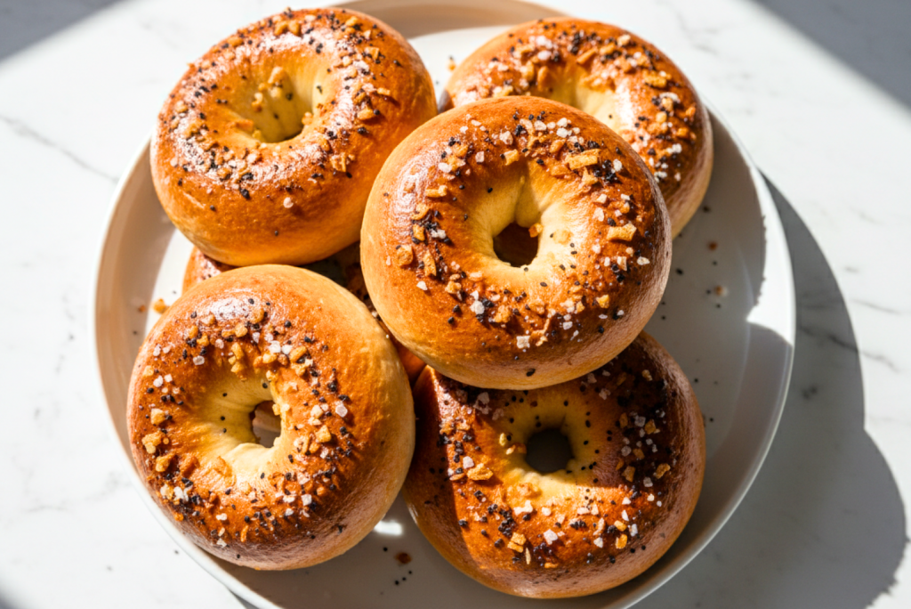 Best Garlic Bagels