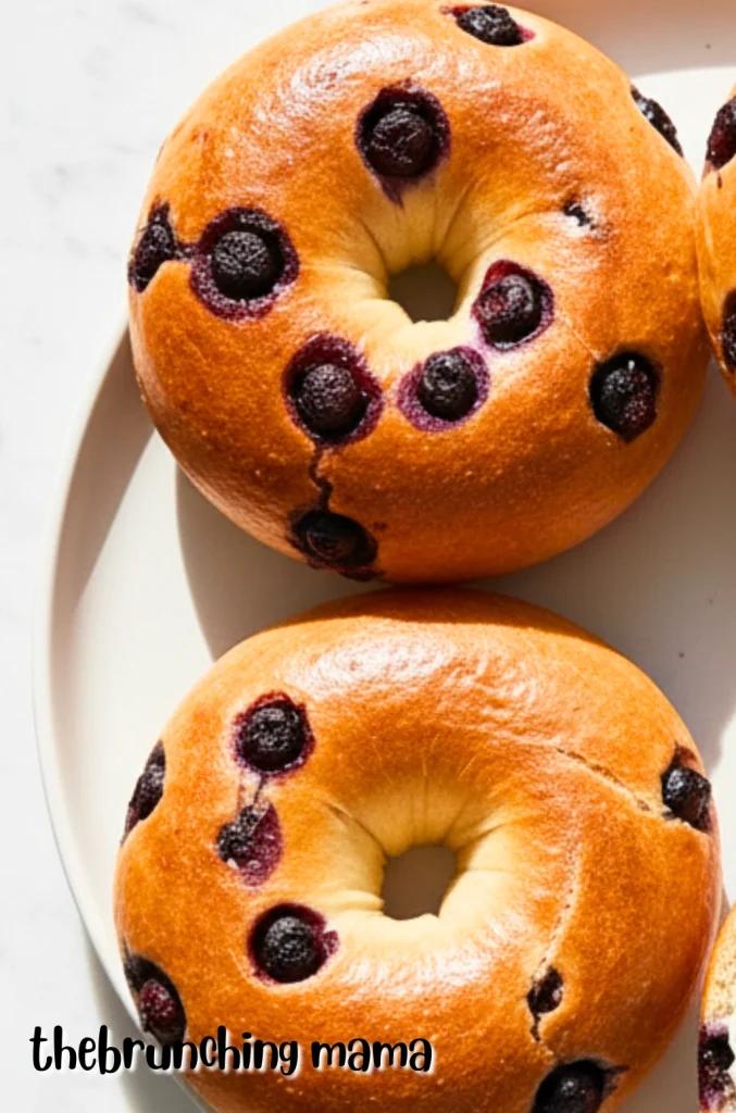 Homemade Blueberry Bagel
