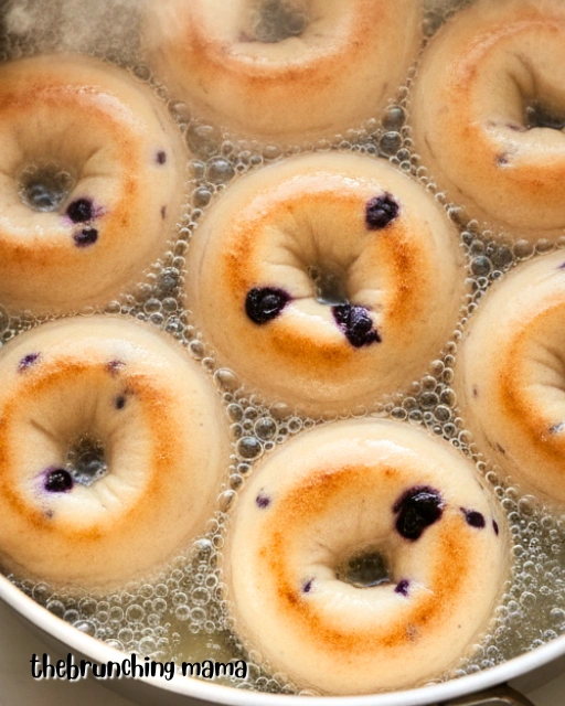 Homemade Blueberry Bagel