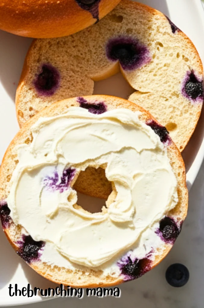 Homemade Blueberry Bagel