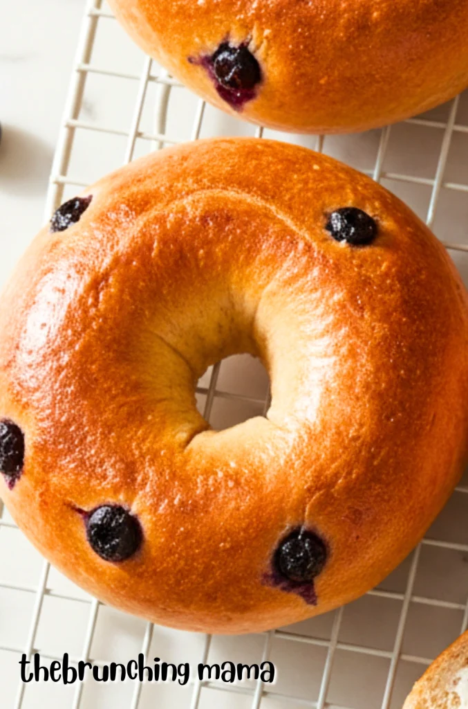 Homemade Blueberry Bagel