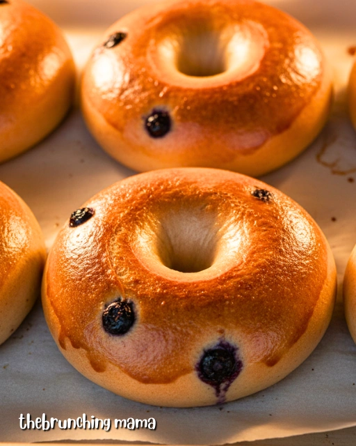 Blueberry cream cheese bagel