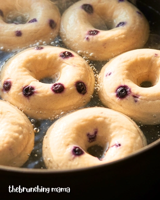 Blueberry cream cheese bagel