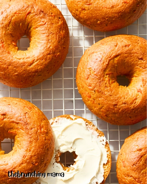 Homemade Carrot Cake Bagel