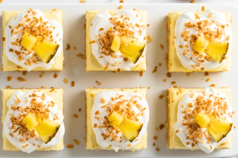 Coconut Pineapple Cream Pie Bars