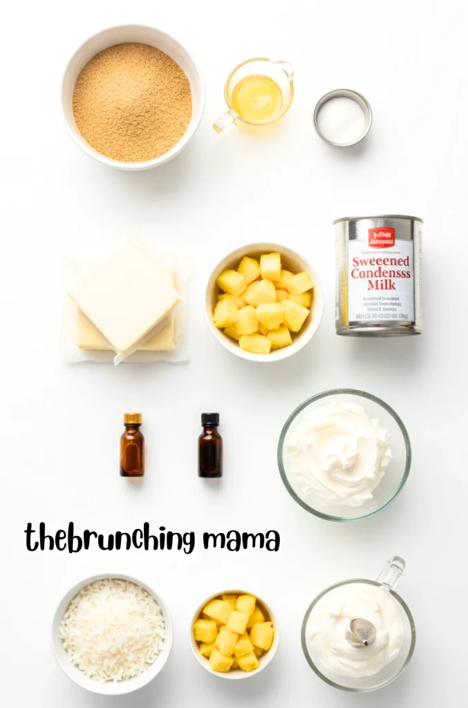 Coconut Pineapple Cream Pie Bars