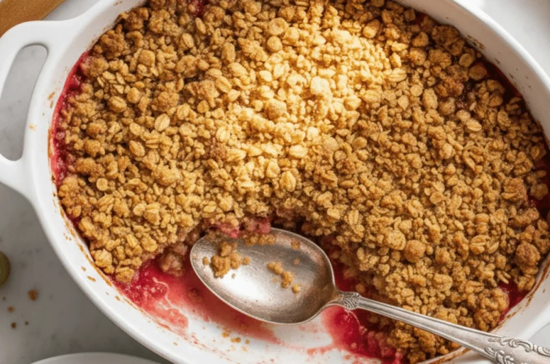 Easy Rhubarb Crisp