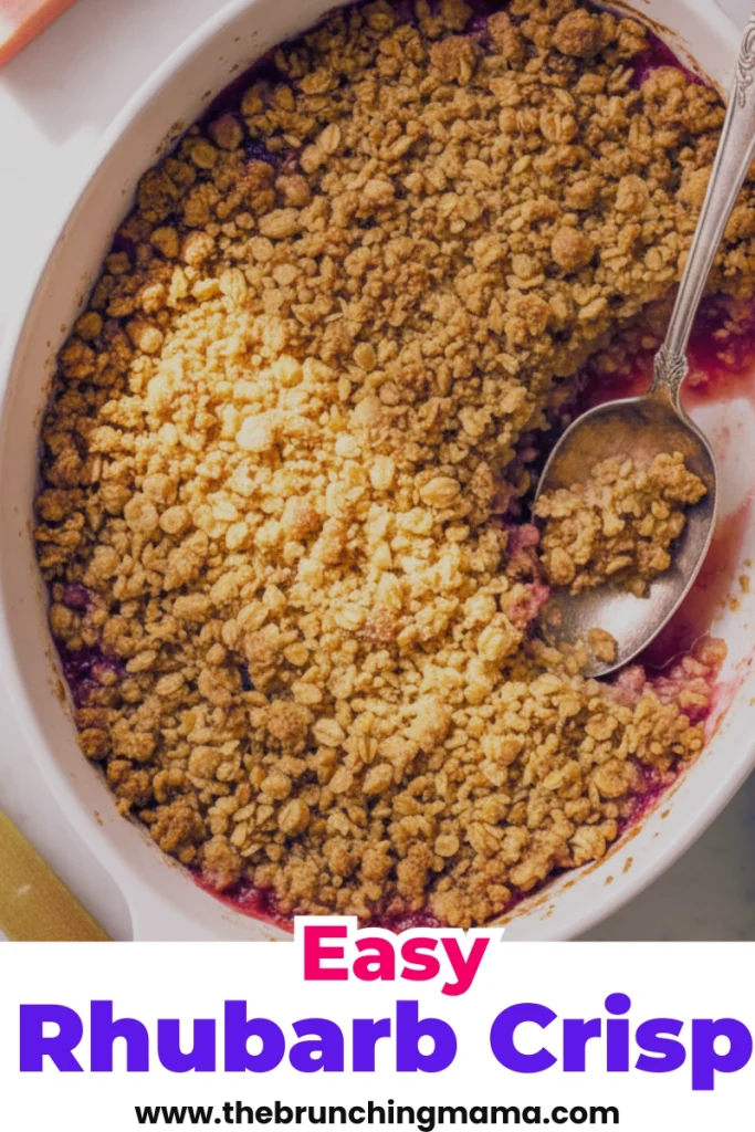 Easy Rhubarb Crisp