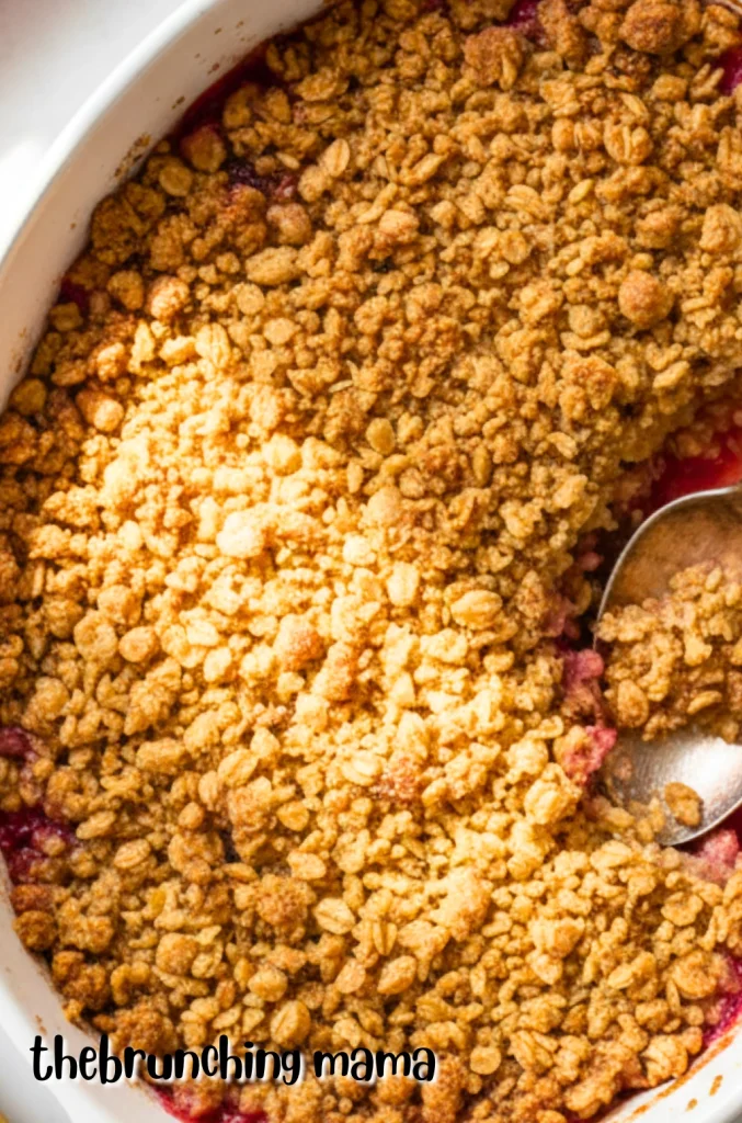 Easy Rhubarb Crisp