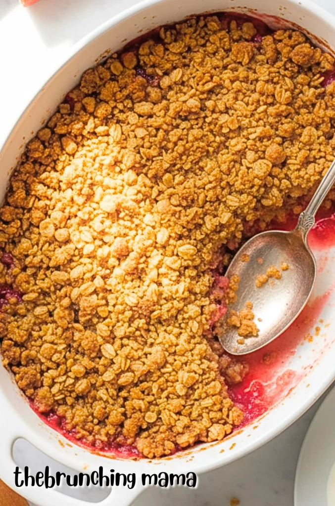 Easy Rhubarb Crisp