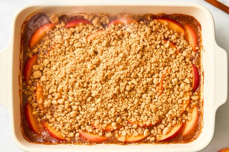 Honey Glazed Peach Crumble
