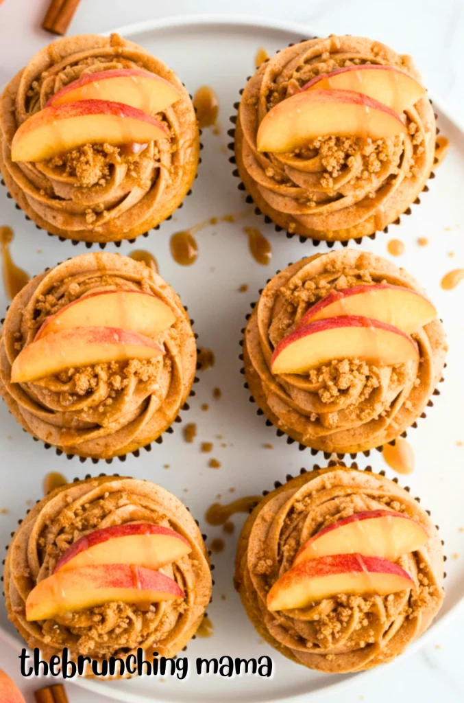 Peach Cobbler Cupcakes