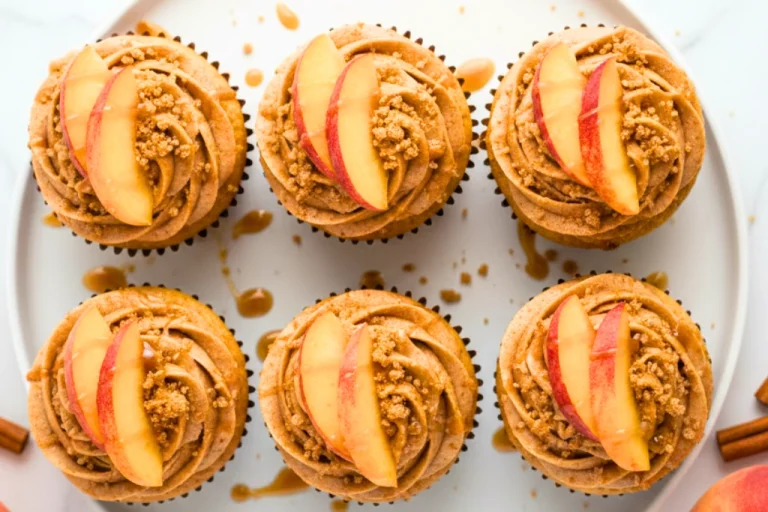 Peach Cobbler Cupcakes