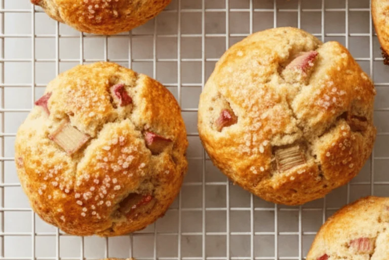 Easy Baked Rhubarb Scones