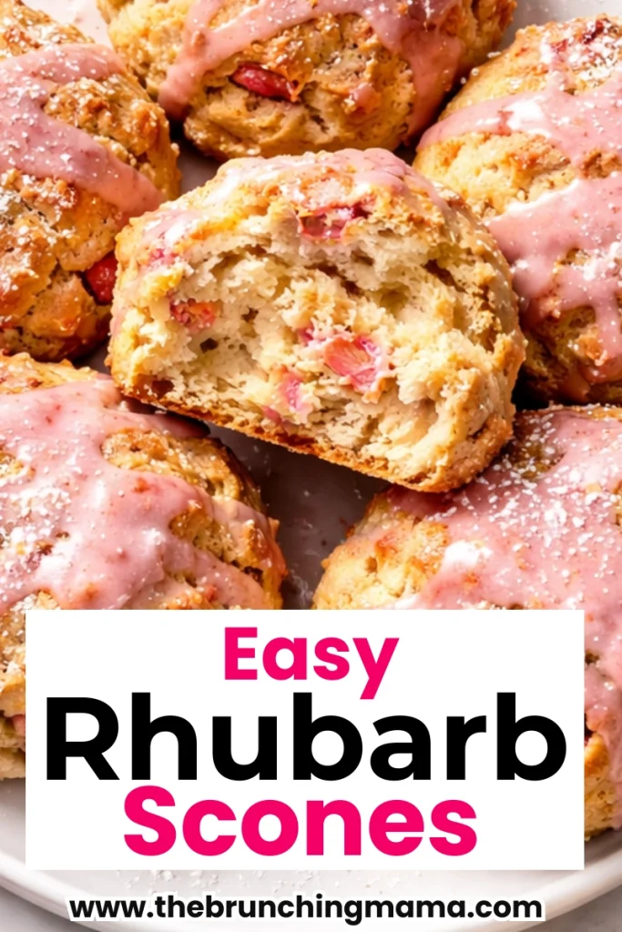 Easy Baked Rhubarb Scones