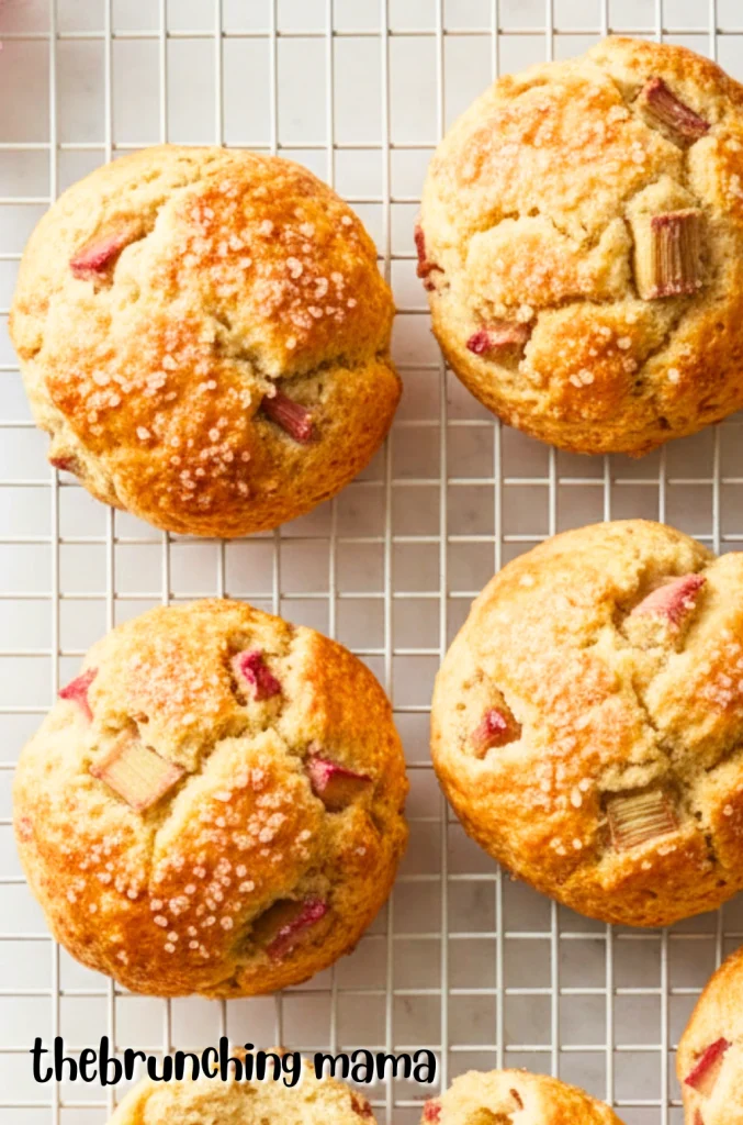 Easy Baked Rhubarb Scones