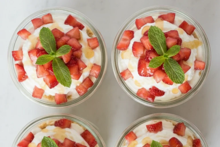 Strawberry Ricotta Cheesecake Cups