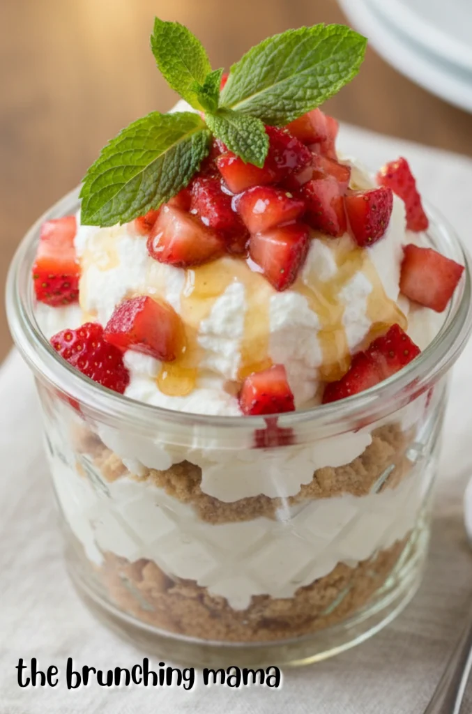 Strawberry Ricotta Cheesecake Cups