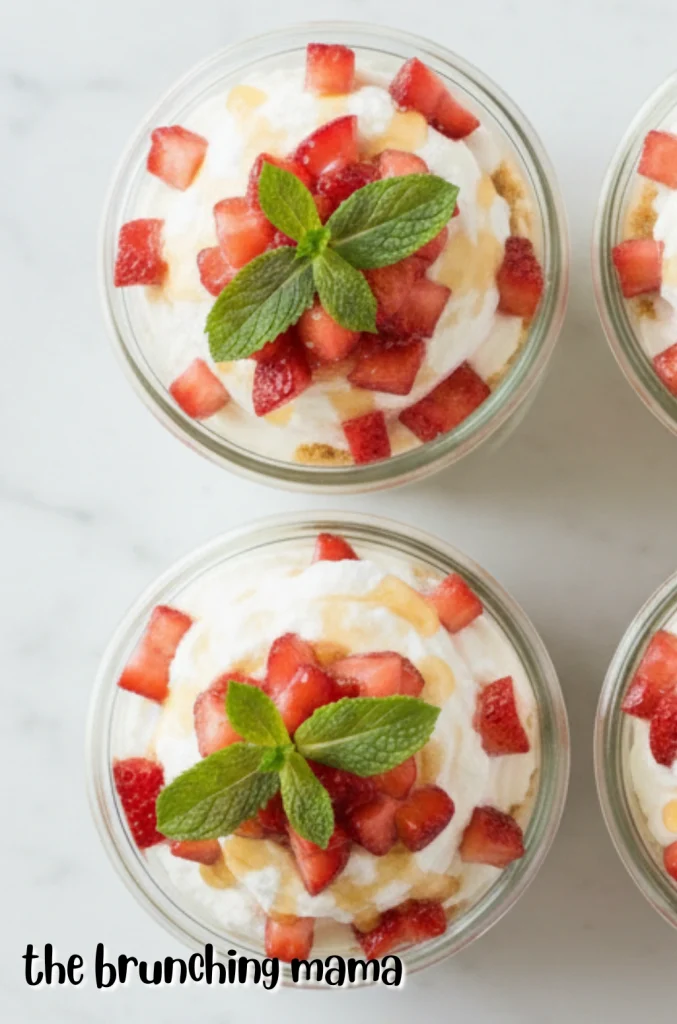 Strawberry Ricotta Cheesecake Cups