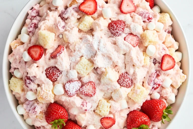 Strawberry Shortcake Fluff Salad