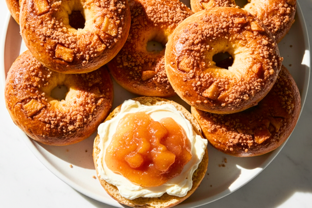 Sweet Apple Pie Bagel