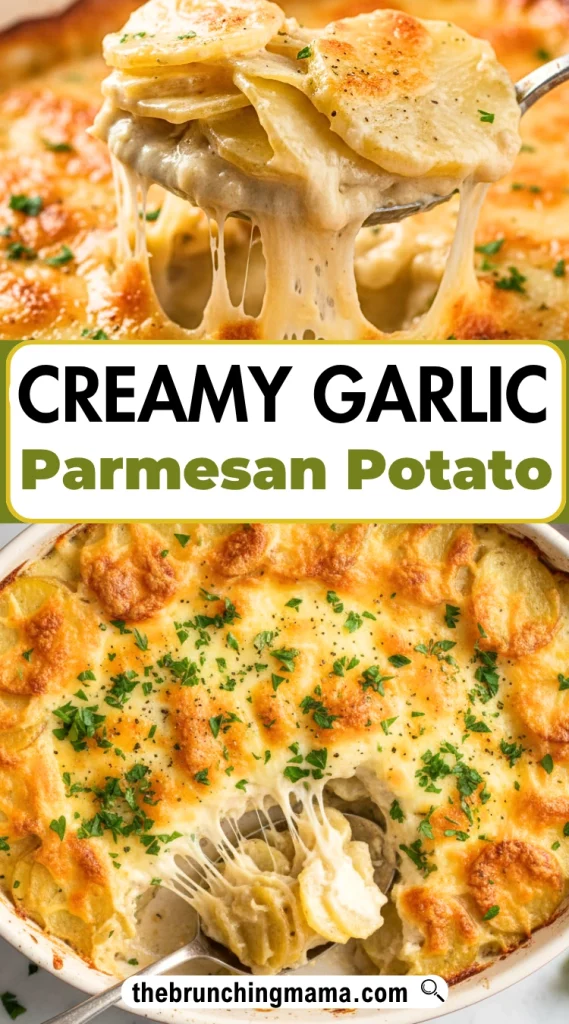 Creamy Garlic Parmesan Potato Bake