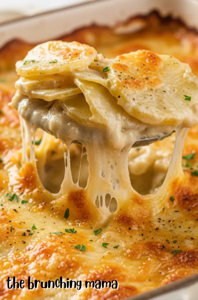 Creamy Garlic Parmesan Potato Bake