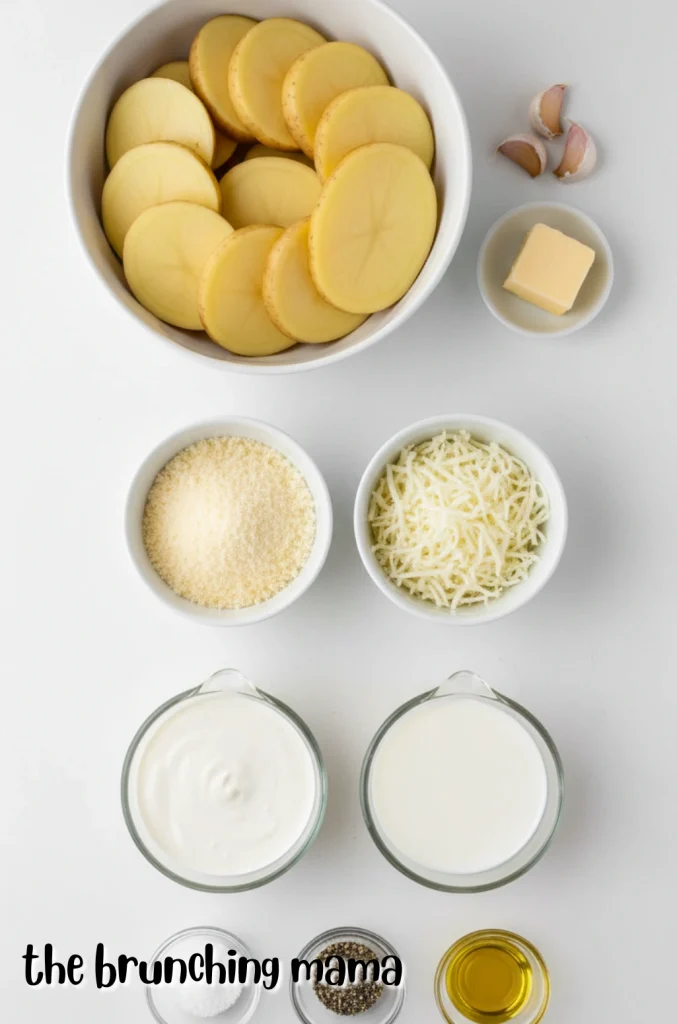 Creamy Garlic Parmesan Potato Bake