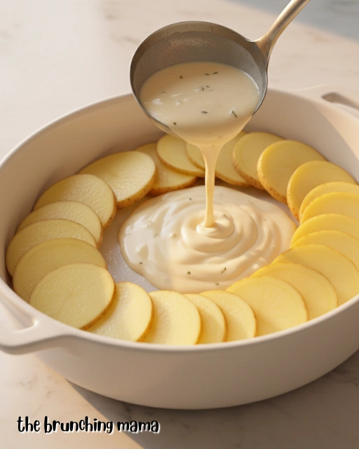 Creamy Garlic Parmesan Potato Bake