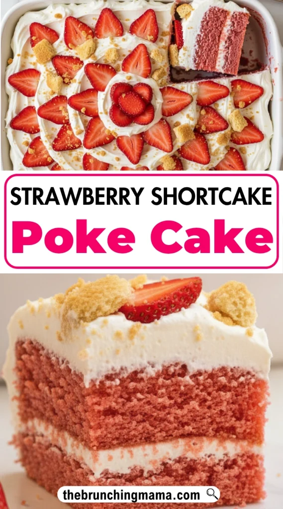 strawberry shortcake poke cake