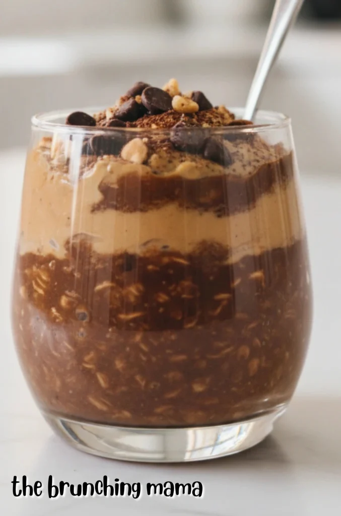 Homemade Chocolate Peanut Butter Overnight Oats
