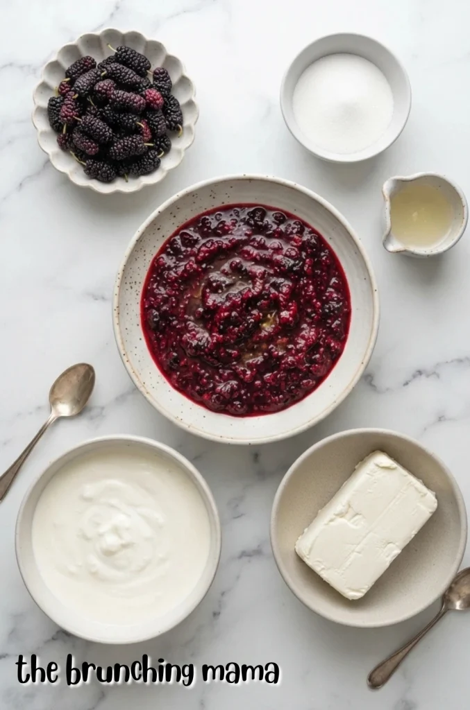 Easy Mulberry Mousse Cake Filling for Layer Cakes