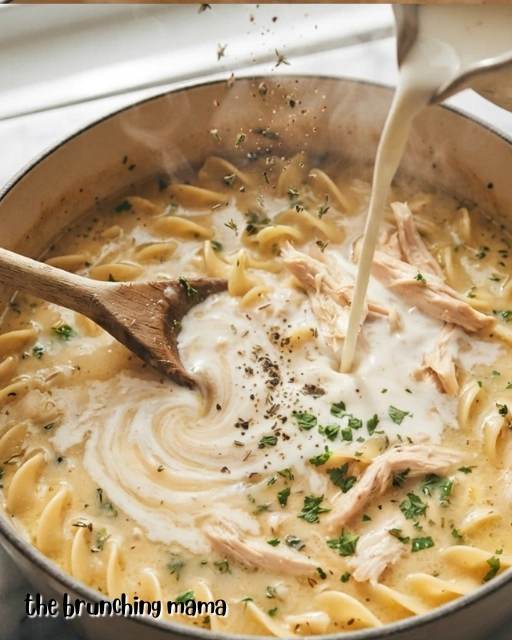 Easy Creamy Chicken Noodle Soup for Cozy Comfort