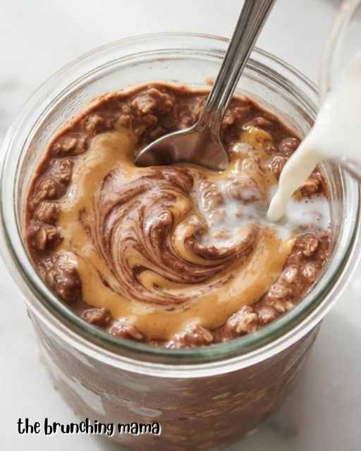 Homemade Chocolate Peanut Butter Overnight Oats