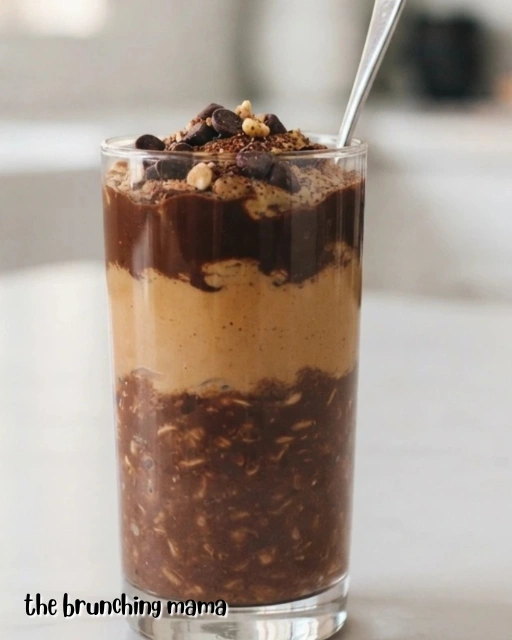 Homemade Chocolate Peanut Butter Overnight Oats