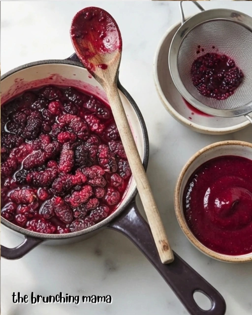 Easy Mulberry Mousse Cake Filling for Layer Cakes