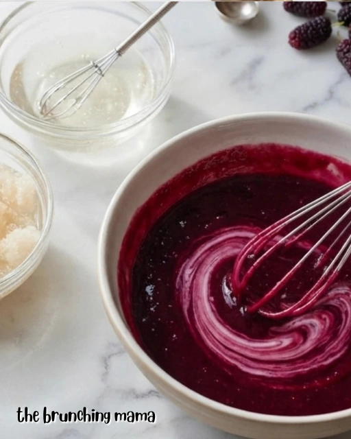Easy Mulberry Mousse Cake Filling for Layer Cakes