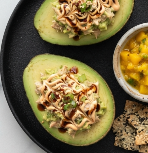 Spicy Tuna Stuffed Avocado