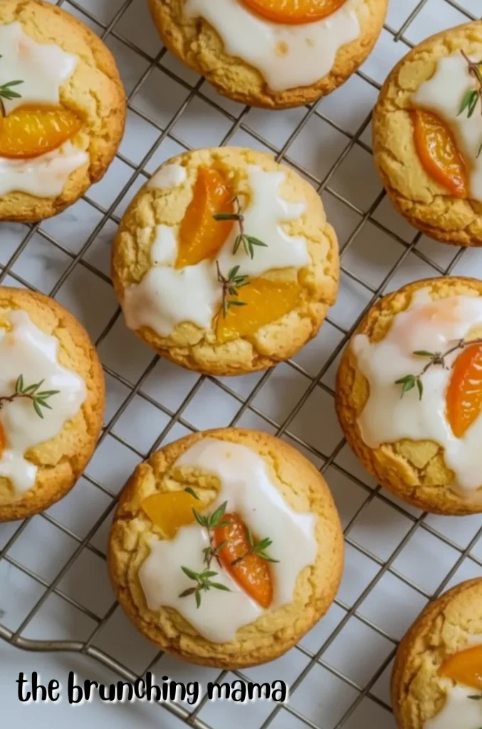 Best Peach and Thyme Cornbread Cookies with Fresh Peaches