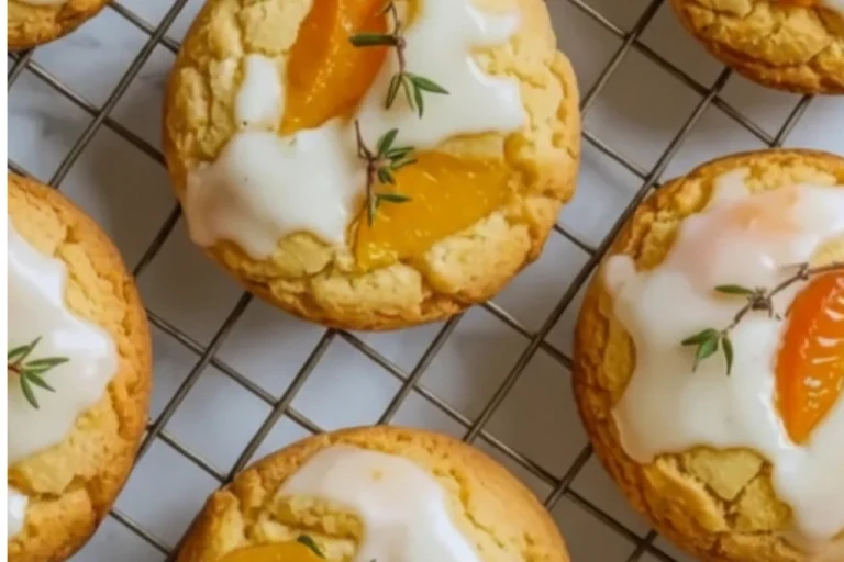Best Peach and Thyme Cornbread Cookies with Fresh Peaches