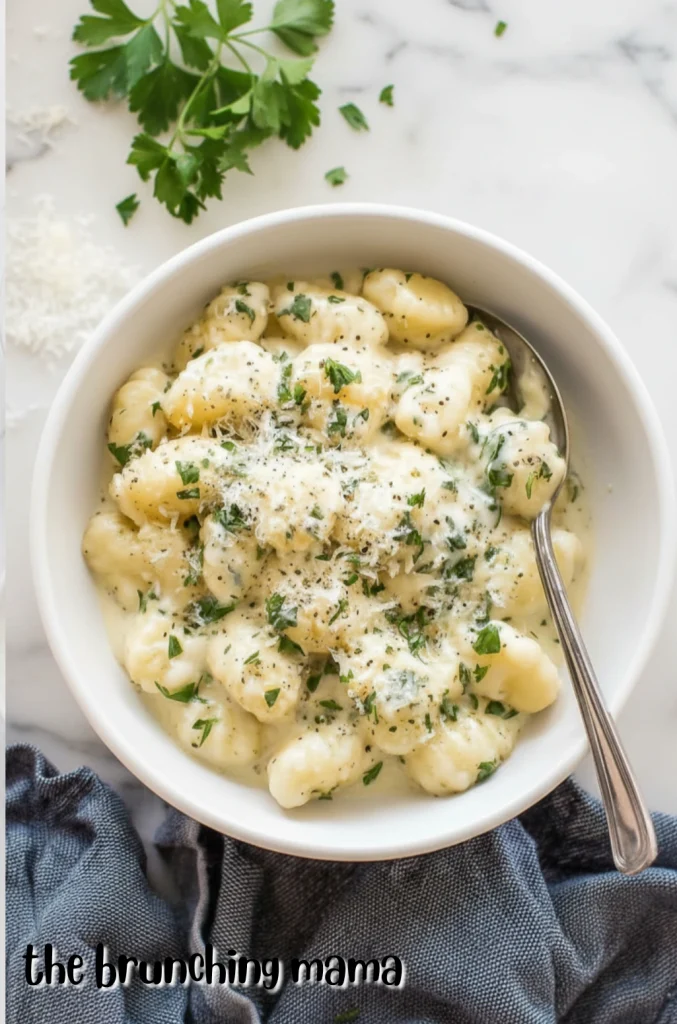 Easy Creamy Alfredo Gnocchi