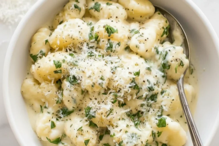 Easy Creamy Alfredo Gnocchi