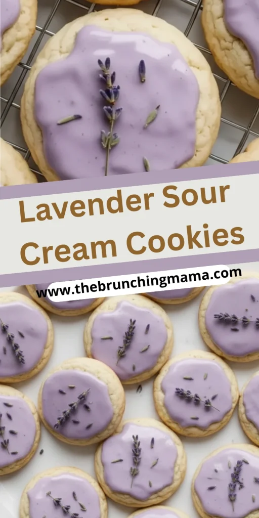Homemade Lavender Sour Cream Cookies