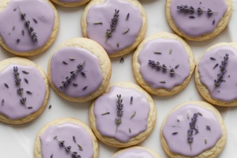 Homemade Lavender Sour Cream Cookies