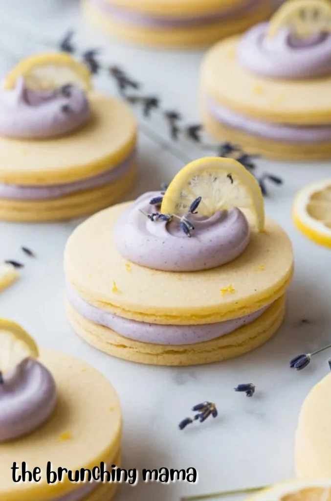Homemade Lemon Lavender Sandwich Cookies