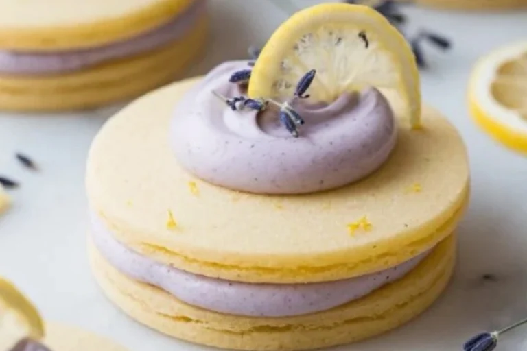 Homemade Lemon Lavender Sandwich Cookies